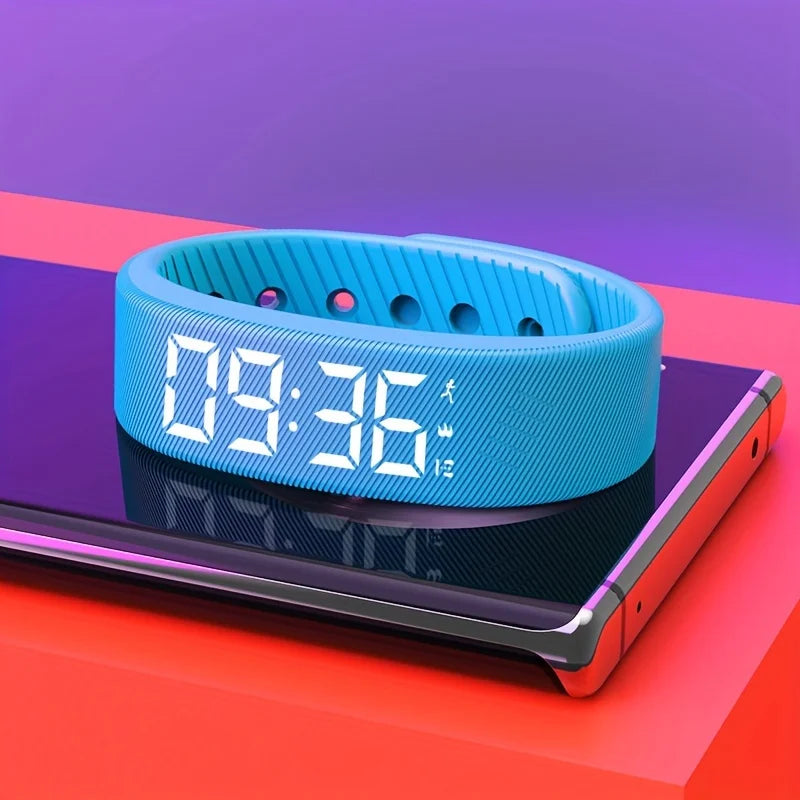 Herren- & Damen-Fitness-Smartwatch – Schrittzähler, Multi-Sport-Modi, Pedometer & stilvolles elektronisches Armband