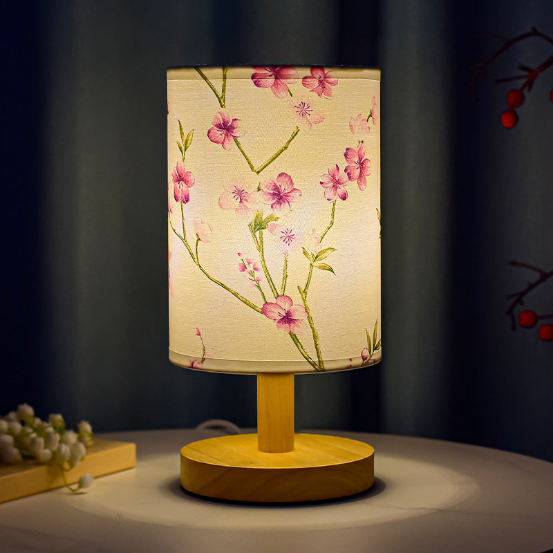 Gemütliche Tischlampe Schlafzimmer Nachttisch Chinesischer Stil Literarische Dekoration B&B Led Nacht Einfach