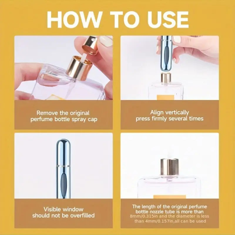 5ML Refillable Mini Perfume Atomizer - 1pcs