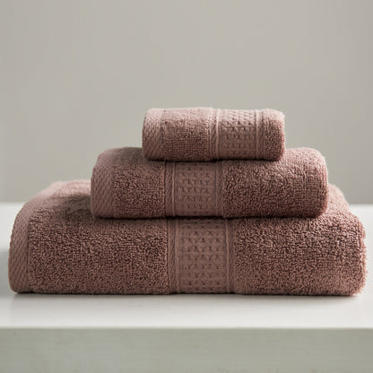 Minimalistisk stil firkantet håndklæde håndklædesæt badehåndklæde rent bomuld