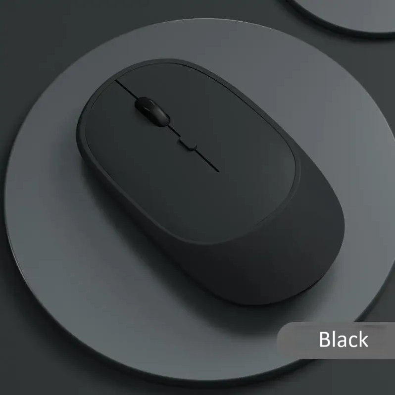 Lenovo trådløs genopladelig mus – dual-mode (2,4G + Bluetooth), lydløst klik, justerbar DPI (800-1600)
