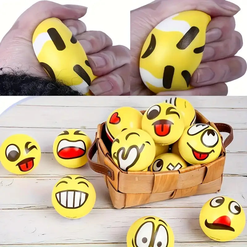 Zufällige Anti-Stress-Gesichtsbälle - 1 Stück