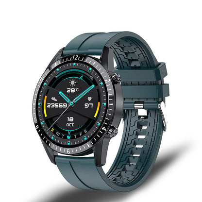 Multifunktionale Smartwatch Bluetooth-Anruf Schrittzähler Blutdruck- und Herzfrequenzerkennung Wasserdichte Uhr