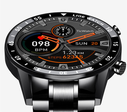 Multifunktionale Smartwatch Bluetooth-Anruf Schrittzähler Blutdruck- und Herzfrequenzerkennung Wasserdichte Uhr