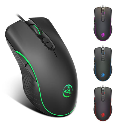 Leuchtende Gaming-Maus Gaming-Kabelmaus