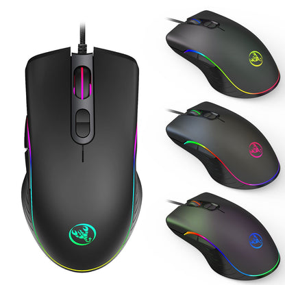 Leuchtende Gaming-Maus Gaming-Kabelmaus