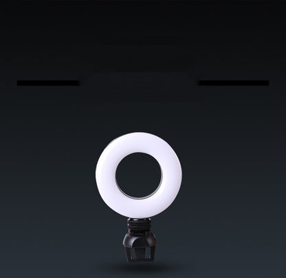Videokonferenz-Fülllicht 4 Zoll, Computer-Live-Fotografie-Licht, LED-Selfie-Licht, USB-betrieben, runde Kamera-Lampe, dimmbares LED-Ringlicht mit Telefonhalter
