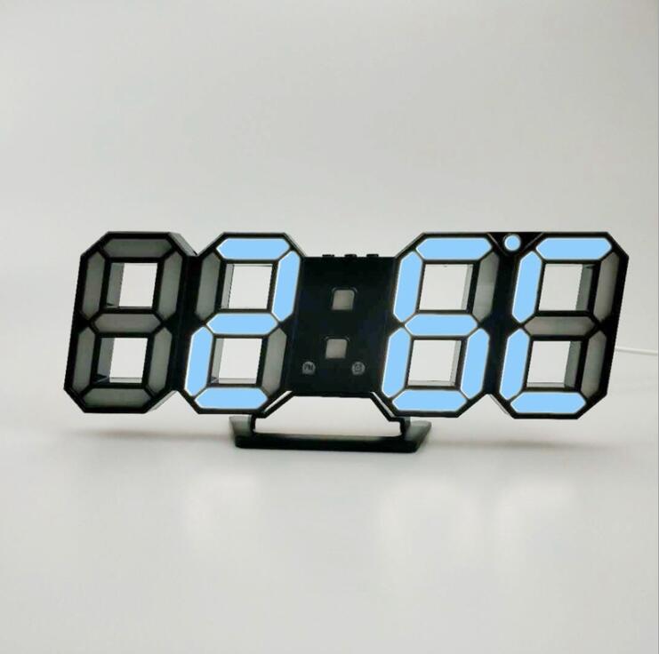 3D LED Vægur Digitalt Ur