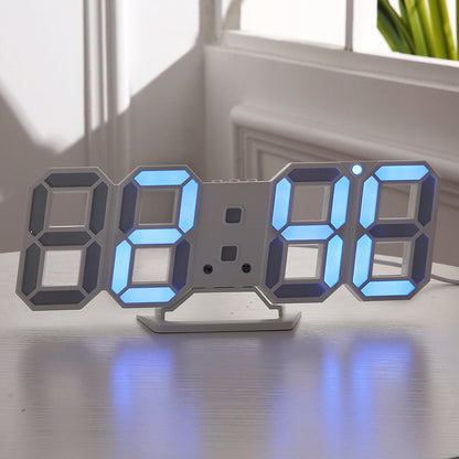 3D LED Vægur Digitalt Ur