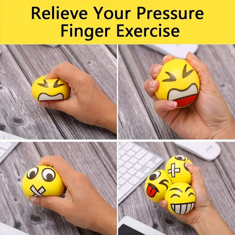 Zufällige Anti-Stress-Gesichtsbälle - 1 Stück