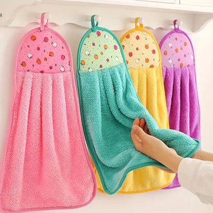 Spültücher aus weichem Korallenfleece mit niedlichen Fruchtdesigns