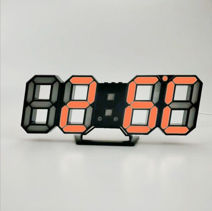 3D LED Vægur Digitalt Ur