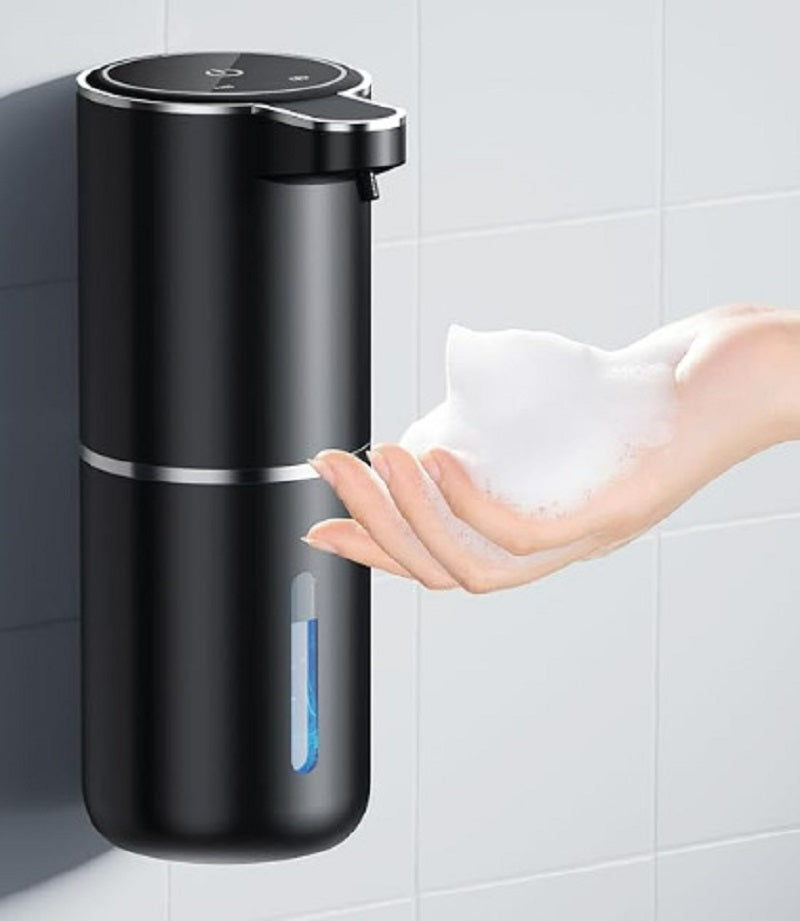 Automatisk Sæbedispenser Berøringsfri Skummende Sæbedispenser 380ml Genopladelig via USB Elektrisk Sæbedispenser med 4 Justerbare Skumindstillinger