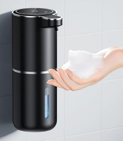 Automatisk Sæbedispenser Berøringsfri Skummende Sæbedispenser 380ml Genopladelig via USB Elektrisk Sæbedispenser med 4 Justerbare Skumindstillinger