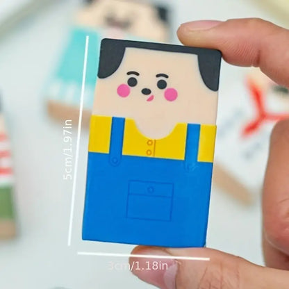 Bald for Man Eraser Interesting Stationery Learning Supplies - Random 1pcs