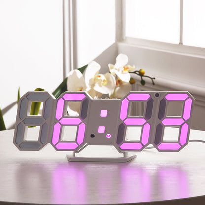 3D LED Vægur Digitalt Ur