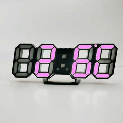 3D LED Vægur Digitalt Ur