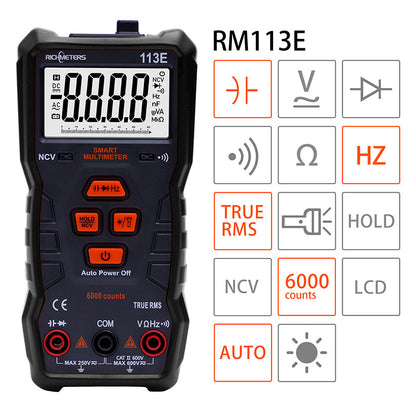 AC/DC Digital Multimeter Spænding/Strøm NCV Professionelt Bærbart Multimeter