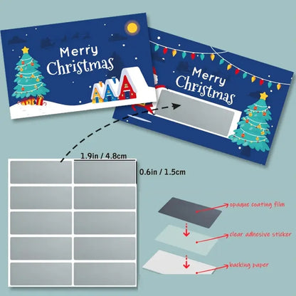 Christmas Scratch Sticker Card