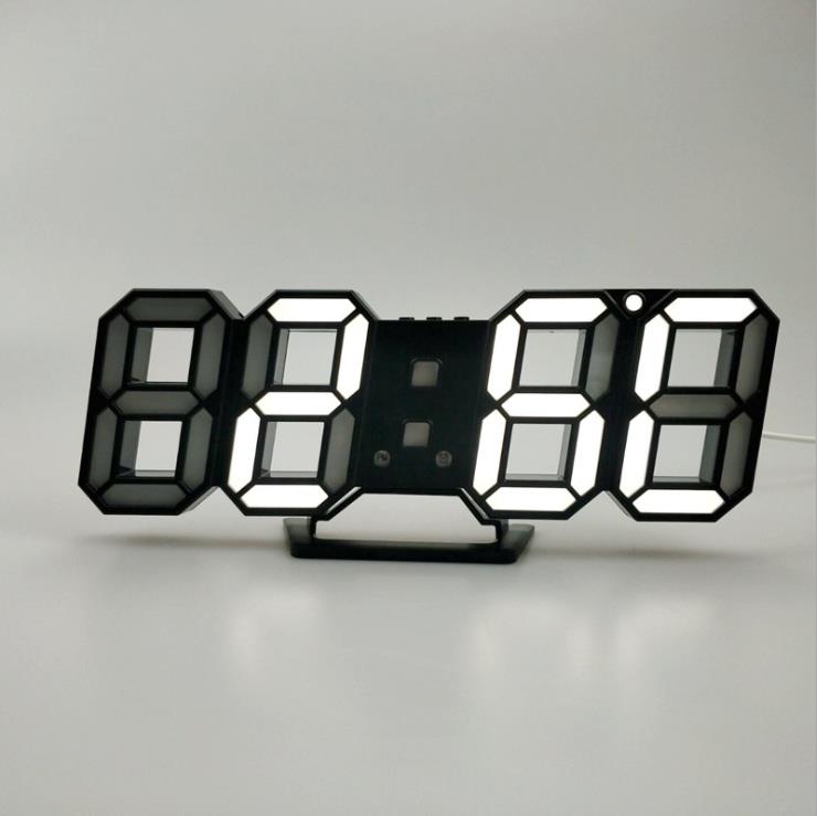 3D LED Vægur Digitalt Ur