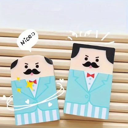Bald for Man Eraser Interesting Stationery Learning Supplies - Random 1pcs