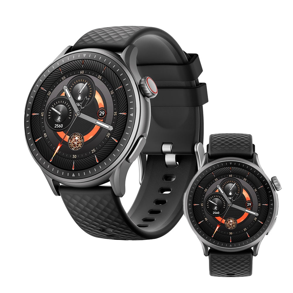 Runde Smartwatch, 1,43 Zoll HD, 3ATM wasserdicht, ausgestattet mit Herzfrequenzerkennung, Schlafüberwachung und Schrittverfolgung, 100 Sportmodi, Bewegungsmonitor, Weihnachtsgeschenke, modische Uhren
