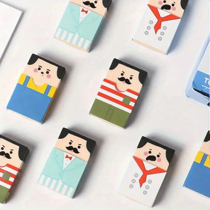 Bald for Man Eraser Interesting Stationery Learning Supplies - Random 1pcs