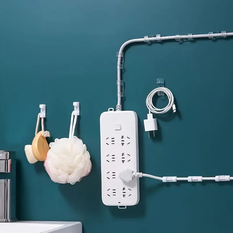 Klar plast kabelhåndteringsclips