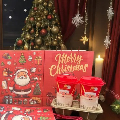 Genanvendelig julekop med låg og sugerør