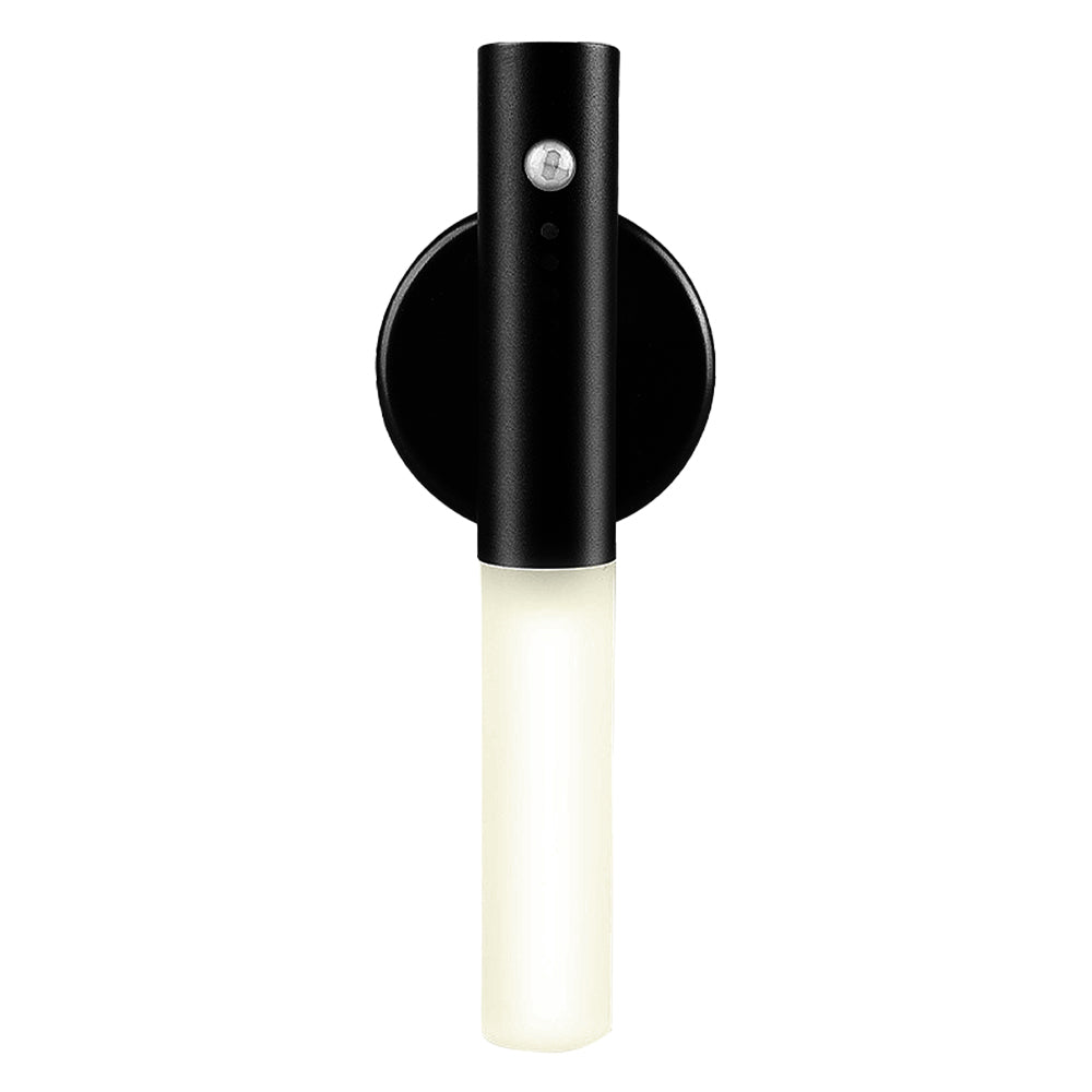 Automatisk LED USB Magnetisk Træ Trådløs Natlys Korridor Verandabelysning PIR Bevægelsessensor Væglampe Skabslampe