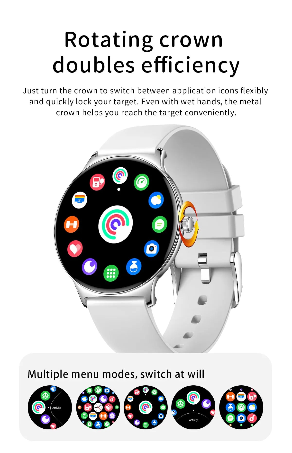 1.43" Full Touch Smartwatch for Women with Bluetooth Calling – Fitness & Sports Watch, Stylish Ladies Gift (2025)