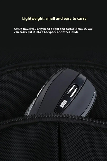Kabellose 2,4G ergonomische Maus – wiederaufladbar, einstellbare DPI bis zu 1600, tragbar für Laptop & MacBook