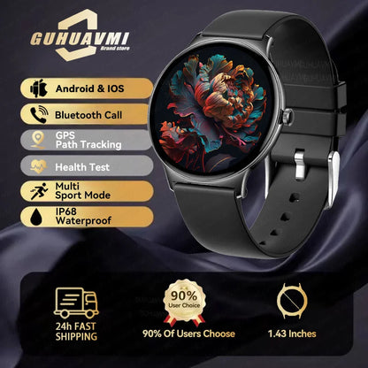1.43" Full Touch Smartwatch for Women with Bluetooth Calling – Fitness & Sports Watch, Stylish Ladies Gift (2025)