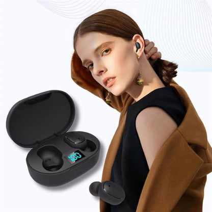 E6S TWS trådløse Bluetooth-øretelefoner – støjreducerende hovedtelefoner med HD-mikrofon