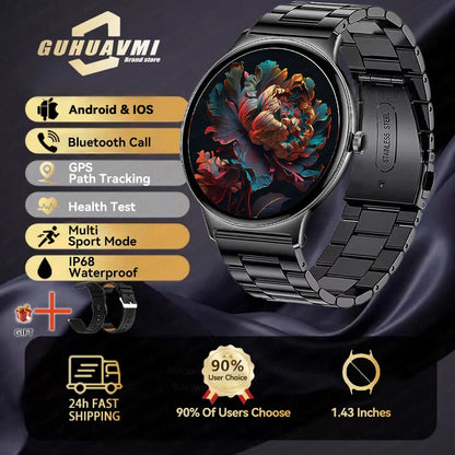 1.43" Full Touch Smartwatch for Women with Bluetooth Calling – Fitness & Sports Watch, Stylish Ladies Gift (2025)