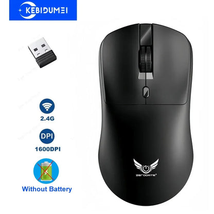 2.4G Trådløs Ergonomisk Mus – Justerbar DPI (800–1600), Optisk Gamingmus til PC & Laptop