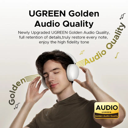 Trådløse Over-Ear Bluetooth-hovedtelefoner – 80 timers spilletid, Hi-Fi stereolyd med mikrofon, Bluetooth 5.4