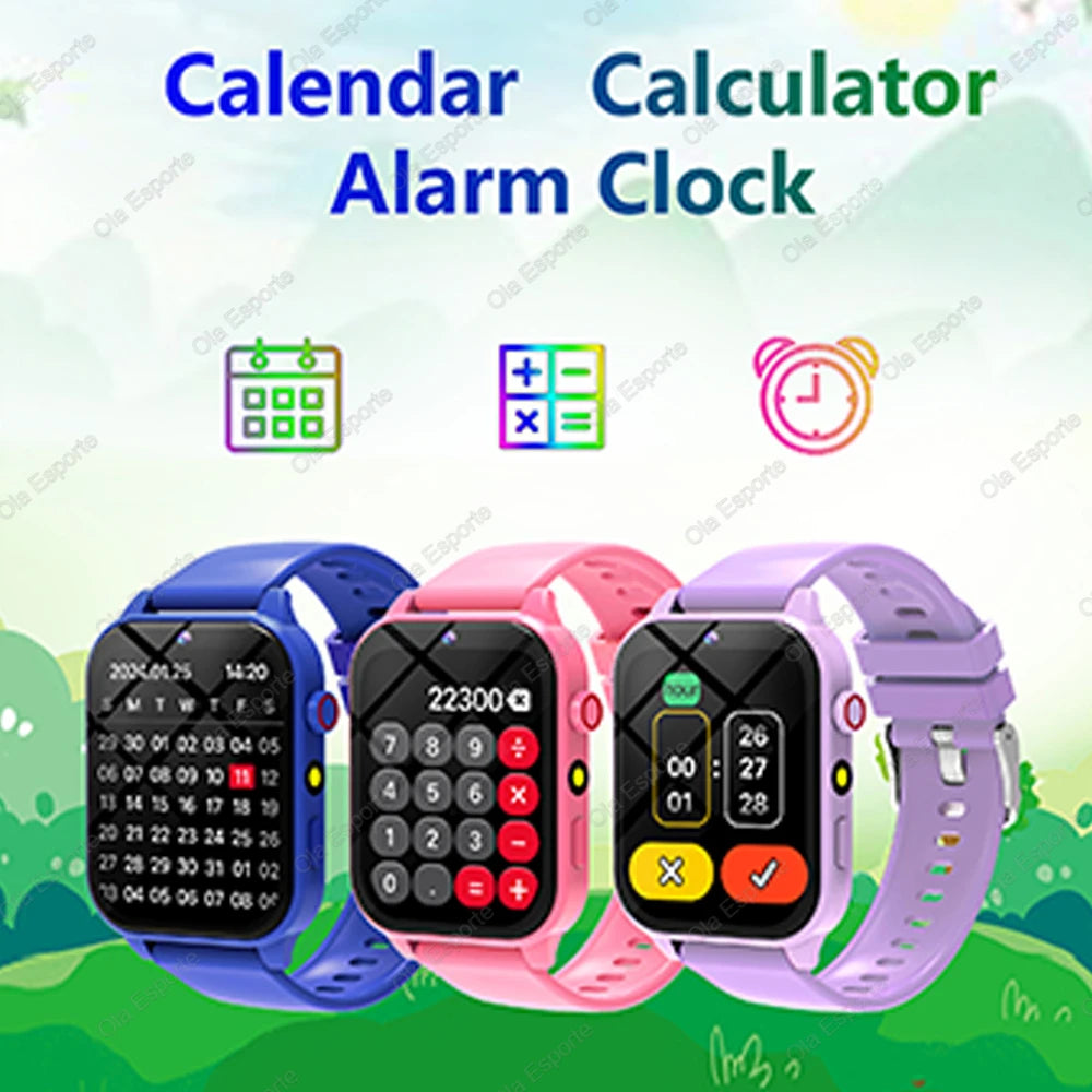 Kinder-Smartwatch mit 1,83"-Display, Kamera und 18 Spielen