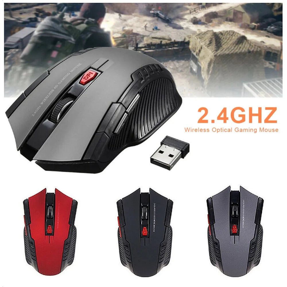Kabellose Maus 2.4G tragbare optische Maus – Universell für Laptop, PC & Büro