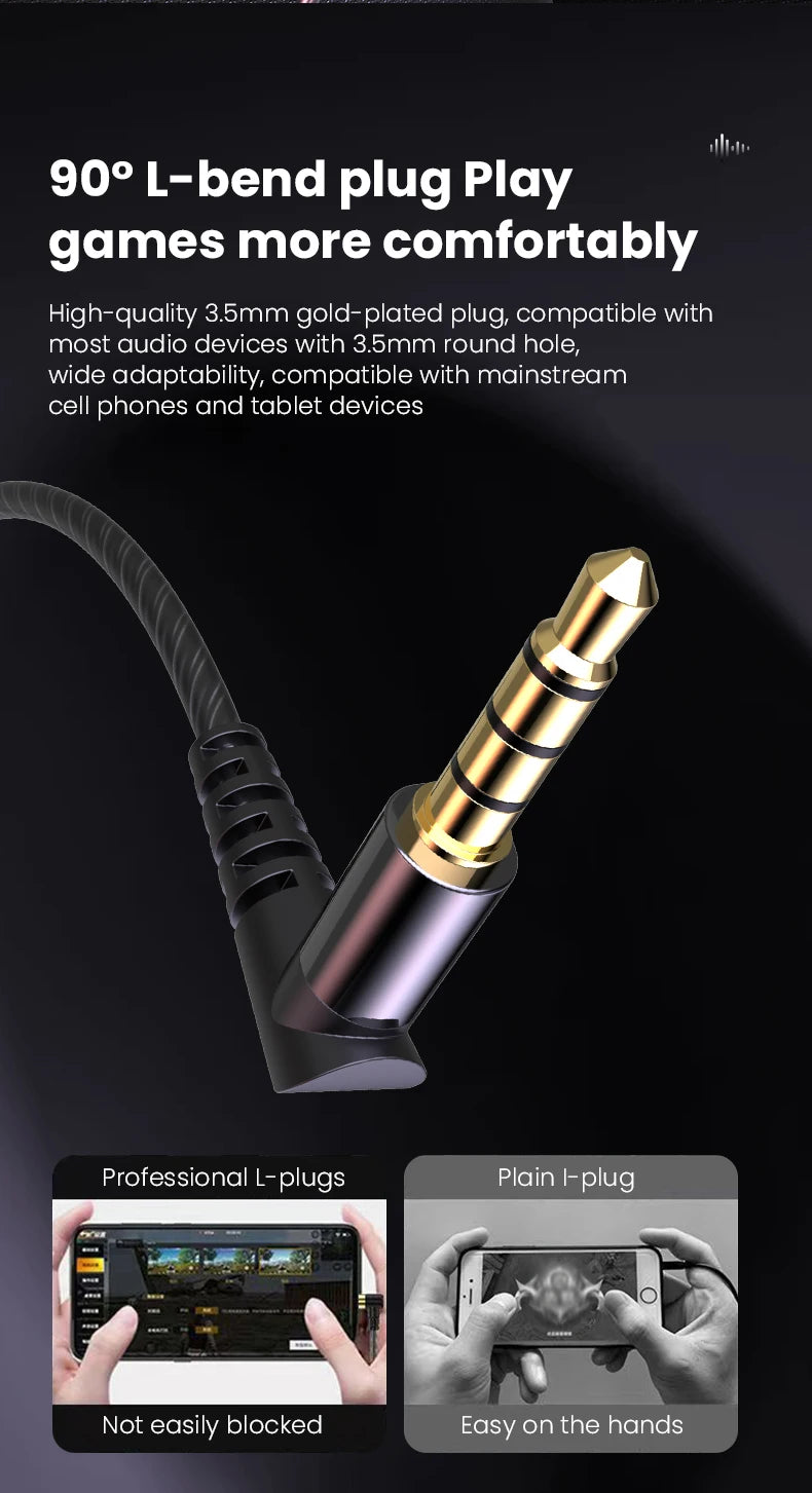 Hochwertige kabelgebundene In-Ear-Kopfhörer mit integriertem Mikrofon – für Telefon & Computer, 2 Farboptionen