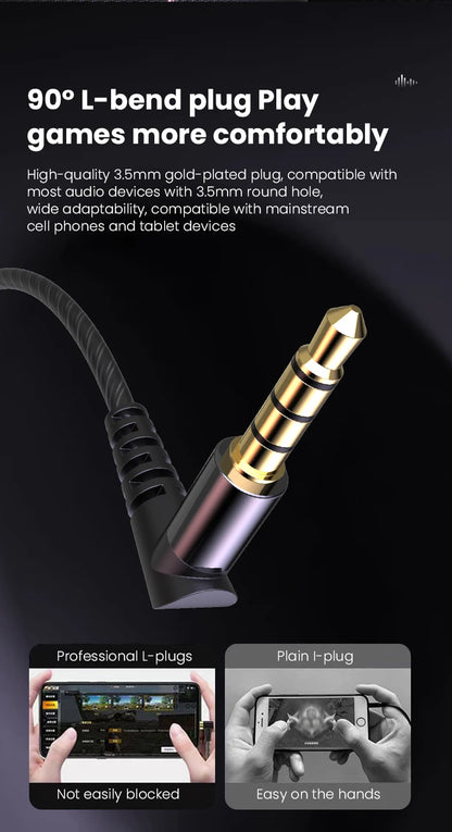Hochwertige kabelgebundene In-Ear-Kopfhörer mit integriertem Mikrofon – für Telefon & Computer, 2 Farboptionen