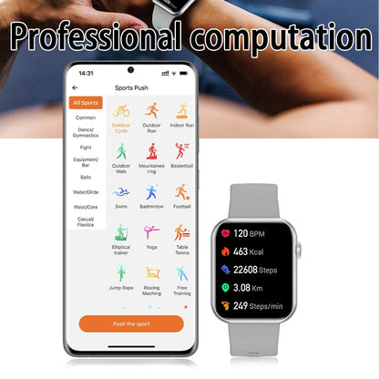 Damen-Smartwatch mit vollständiger Touch-Funktion und Bluetooth-Anruffunktion – Wasserdichter Fitness-Tracker und Sportuhr für Damen