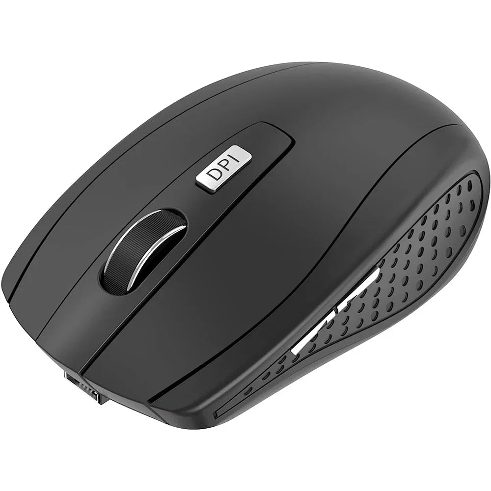 Kabellose 2,4G ergonomische Maus – wiederaufladbar, einstellbare DPI bis zu 1600, tragbar für Laptop & MacBook