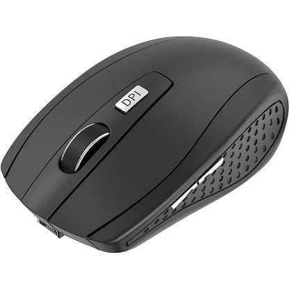 Kabellose 2,4G ergonomische Maus – wiederaufladbar, einstellbare DPI bis zu 1600, tragbar für Laptop & MacBook