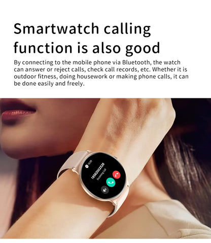 1.43" Full Touch Smartwatch for Women with Bluetooth Calling – Fitness & Sports Watch, Stylish Ladies Gift (2025)