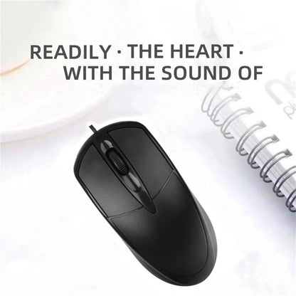 USB Wired Optical Mouse – 1200 DPI, Ergonomic Design, Plug & Play for PC & Laptop