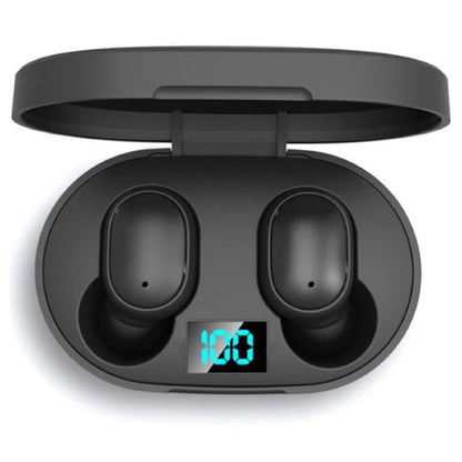 E6S TWS trådløse Bluetooth-øretelefoner – støjreducerende hovedtelefoner med HD-mikrofon