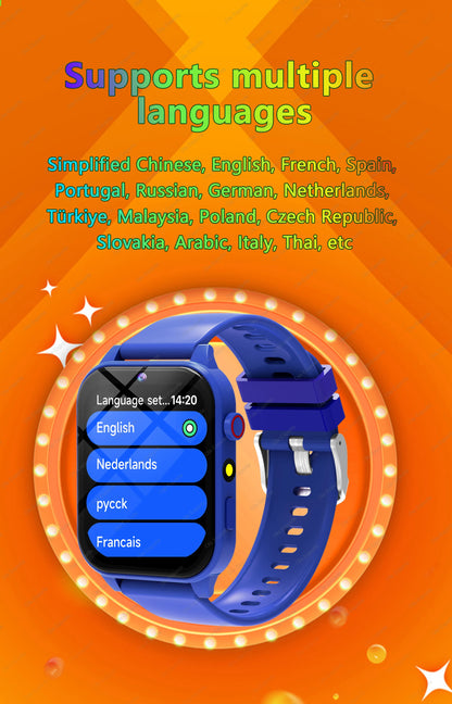 Kinder-Smartwatch mit 1,83"-Display, Kamera und 18 Spielen