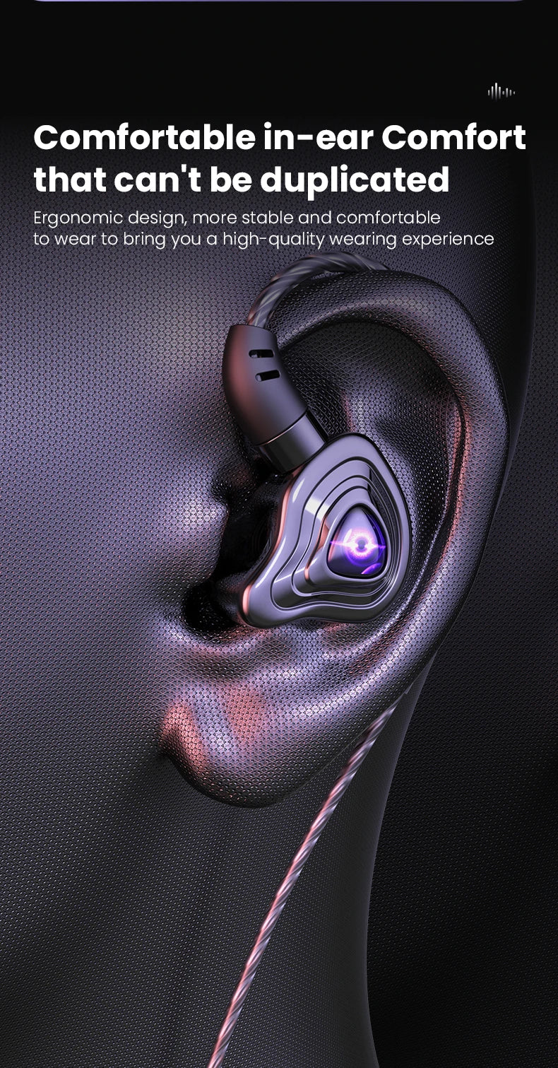 Hochwertige kabelgebundene In-Ear-Kopfhörer mit integriertem Mikrofon – für Telefon & Computer, 2 Farboptionen