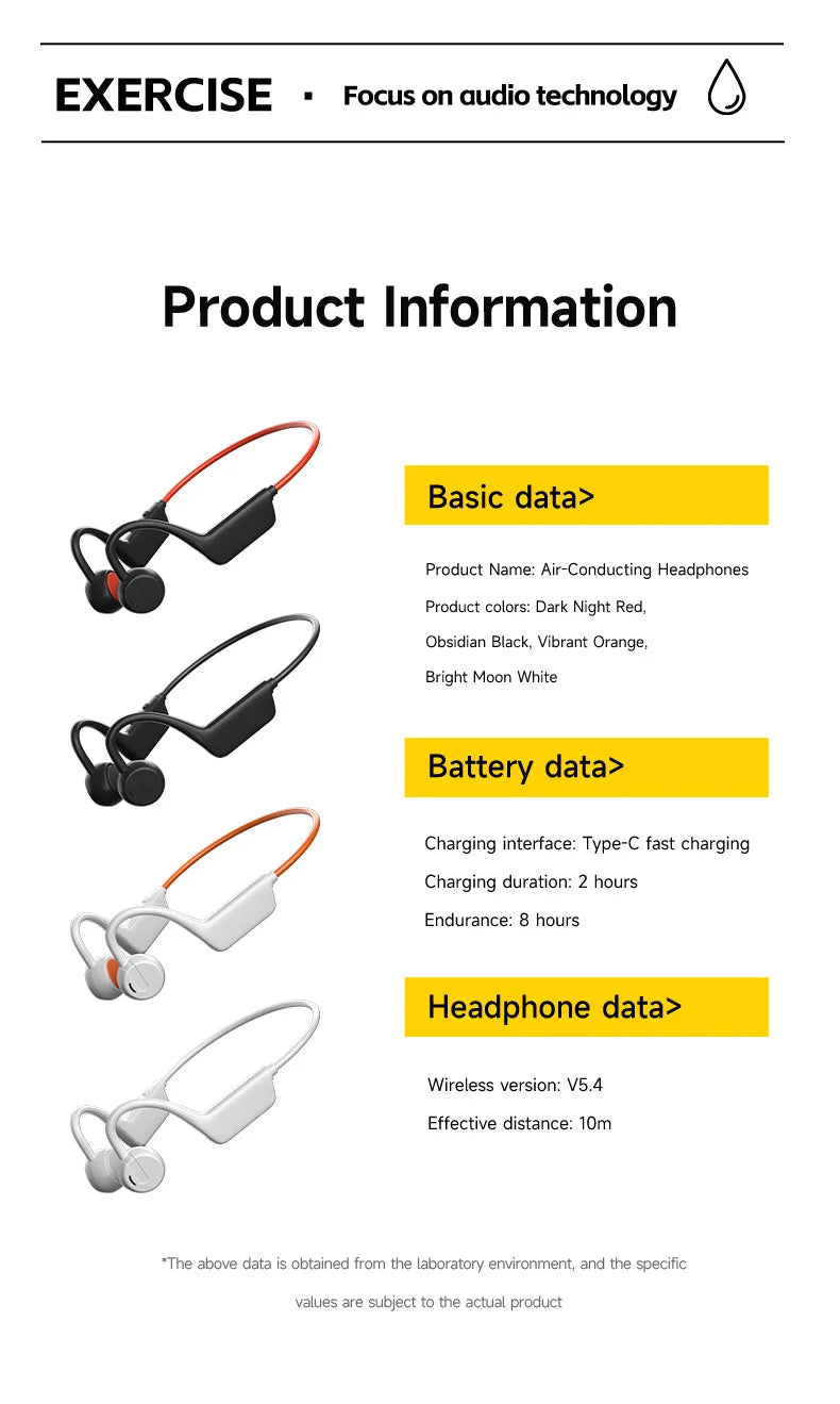 OnePlus Knochenschall Bluetooth Kopfhörer – Kabelloses Open-Ear Headset, Freisprechfunktion, Wasserdichte Sport-Kopfhörer mit Mikrofon
